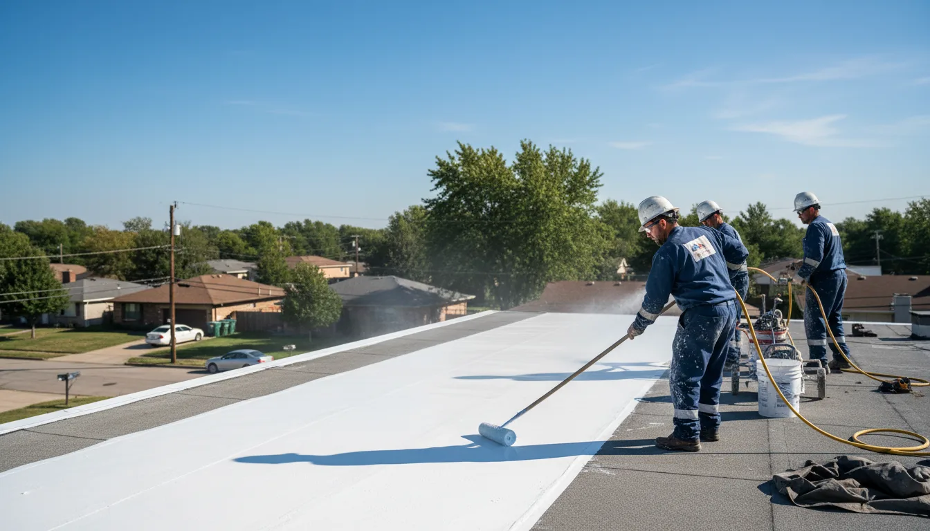 Commercial roof coating in Goodwine, IL near me